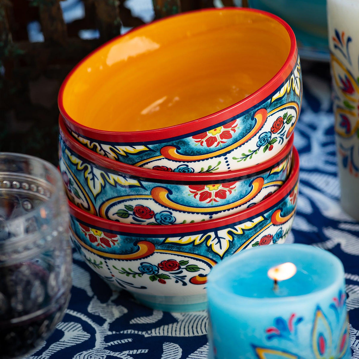 Zanzibar  Stoneware Cereal Bowl Set