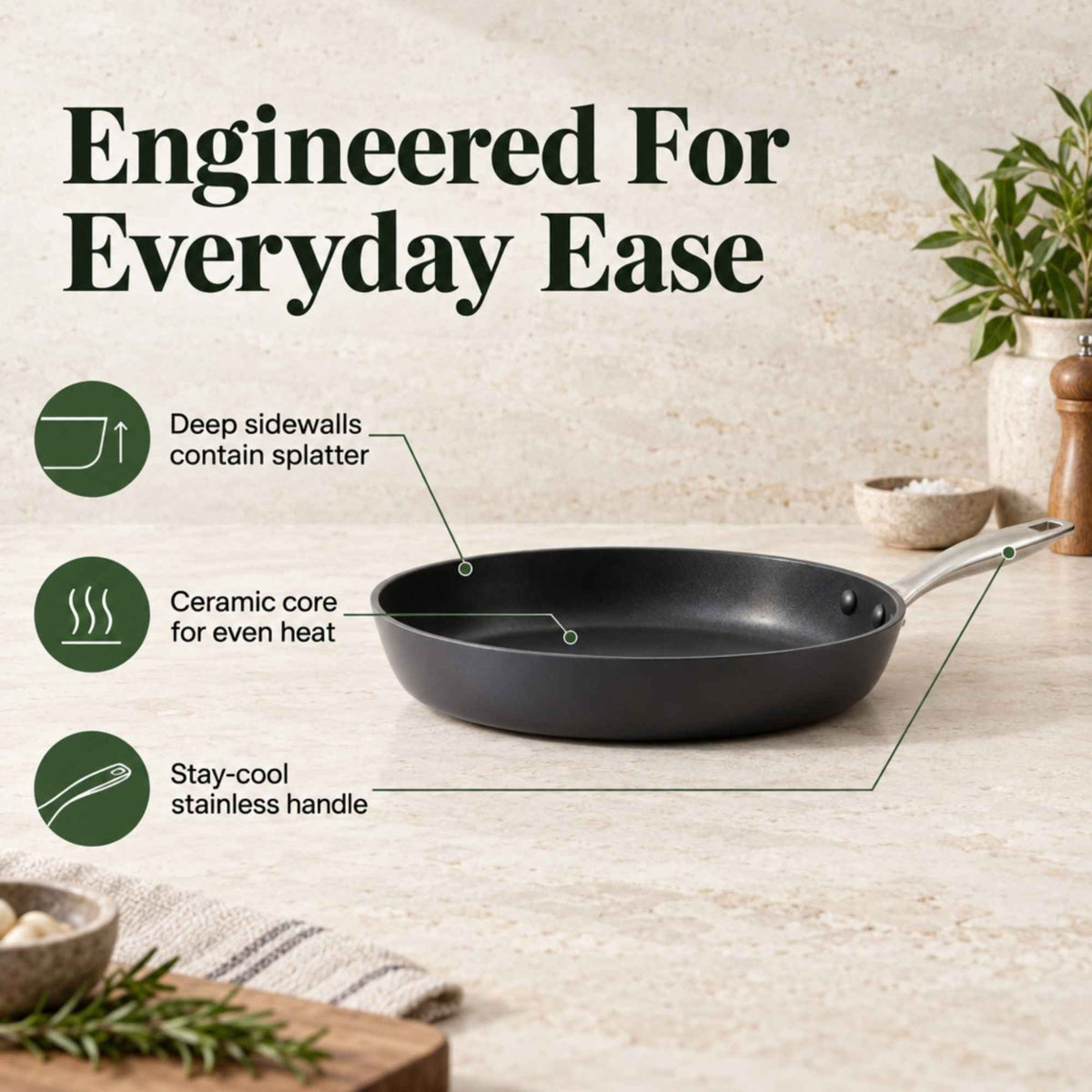 Ceramic Nonstick Frying Pan