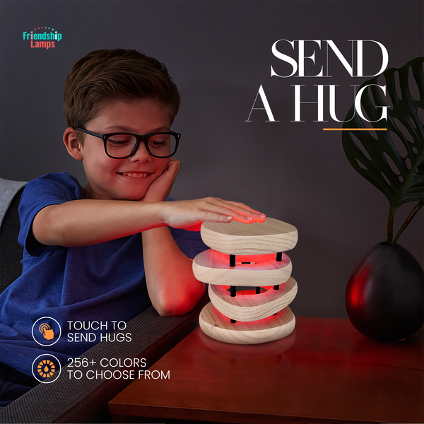 Mid-Century Design Friendship Lamp – Retro Wi-Fi Touch Lamp | Stay Connected Through Time & Distance