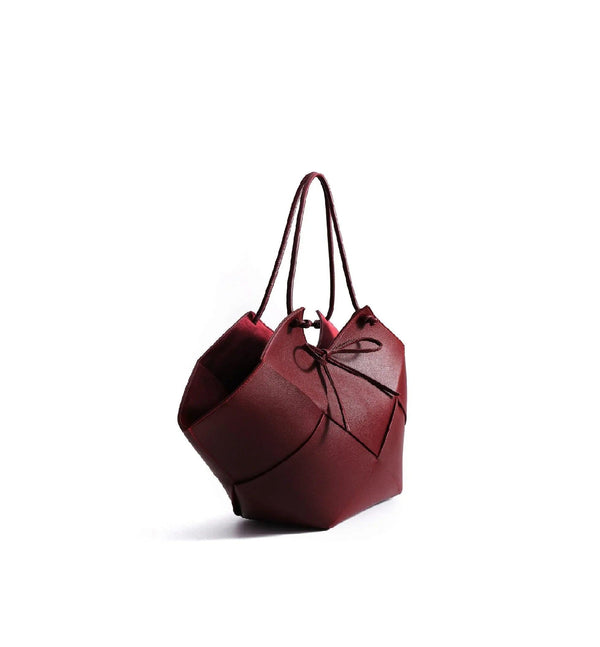 Taylor Contexture Leather Bag, Plum - Gifts for You 'n Me