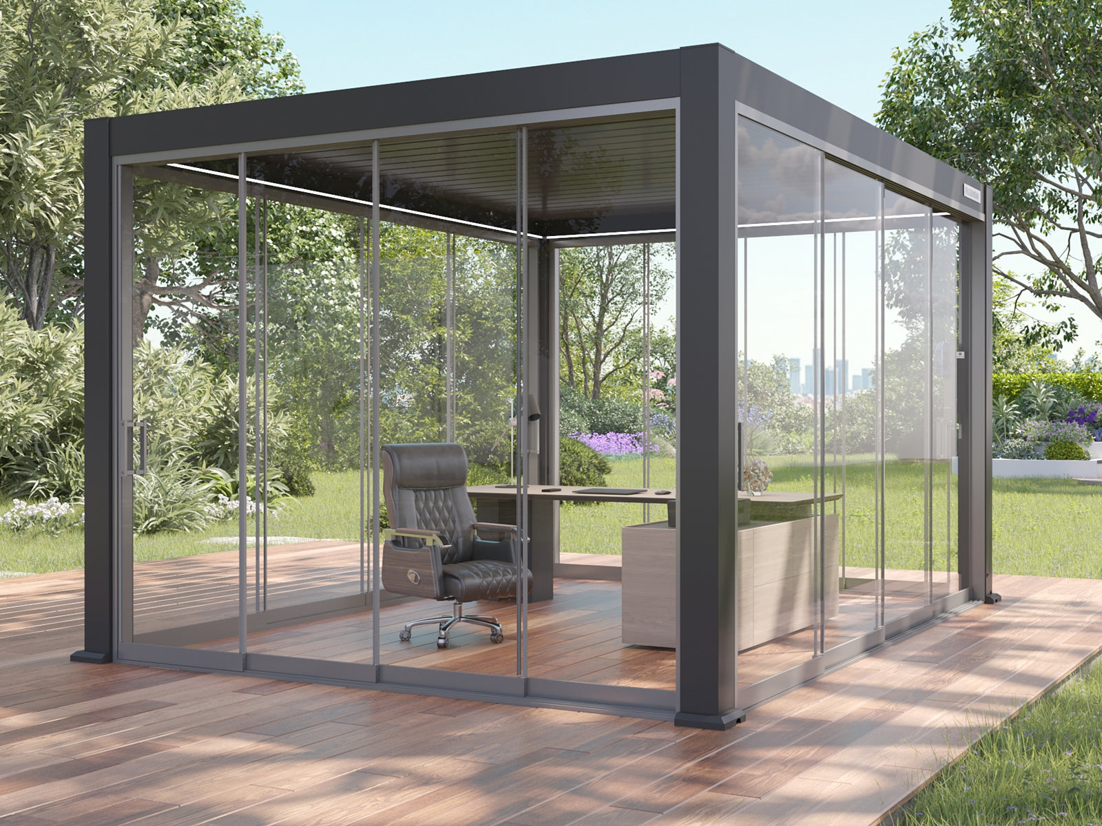 Glass Door – Square Handle