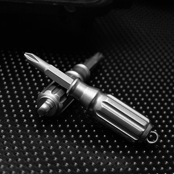 Titanium Mini Screwdriver for Men - Compact EDC Pocket Tool - Outdoor Survival Gear & Everyday Carry Multi-Tool Wautton Outdoor Gear