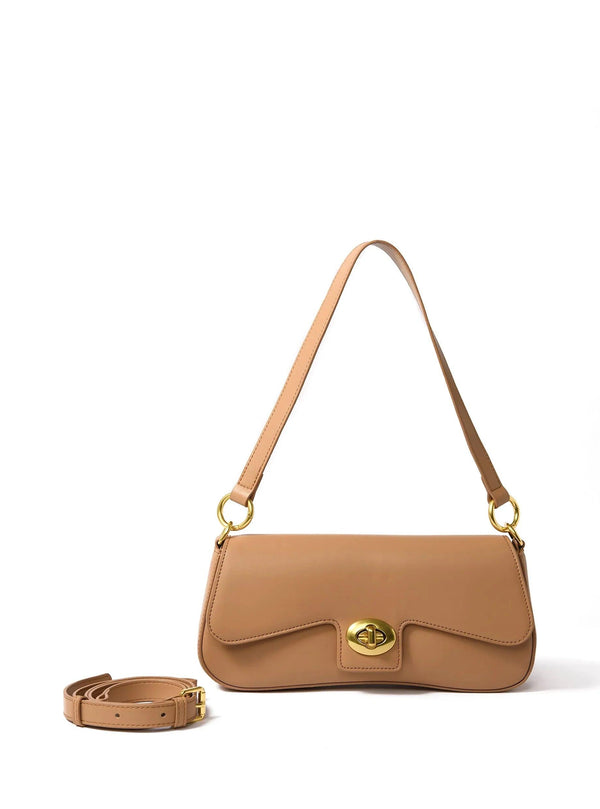 Jacqueline Leather Bag, Apricot - Gifts for You 'n Me