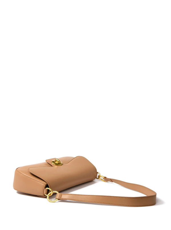 Jacqueline Leather Bag, Apricot - Gifts for You 'n Me