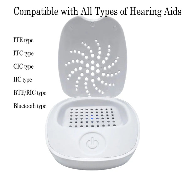 Hearing Aid UV Drying & Sterilization Box – USB-C Electronic Dehumidifier
