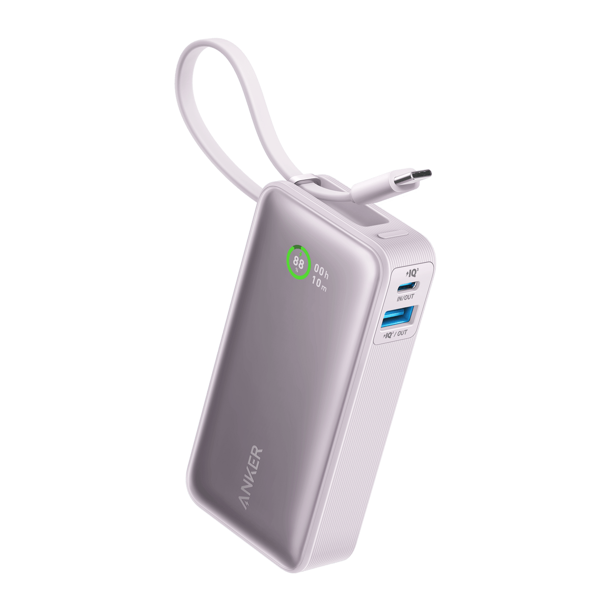 Anker Nano Power Bank (30W, Built-In USB-C Cable)