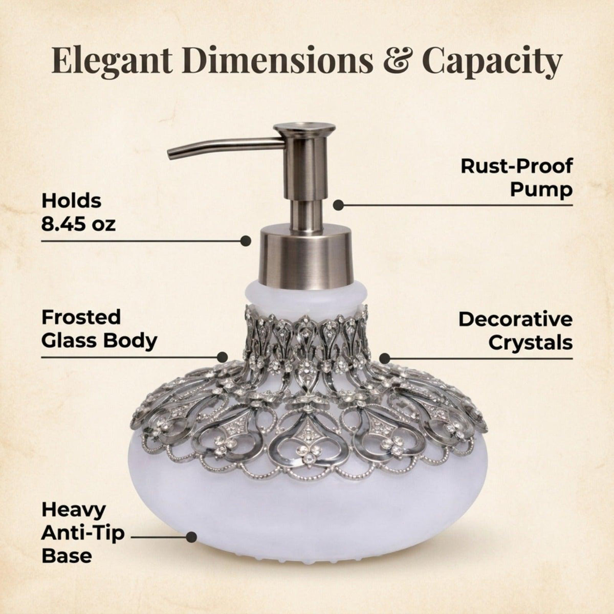 Soap Dispenser – Oriana Grace, 9 oz