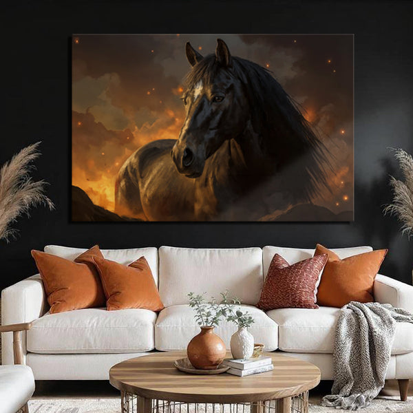 Horse Watercolor Wall Art Tailored Canvases