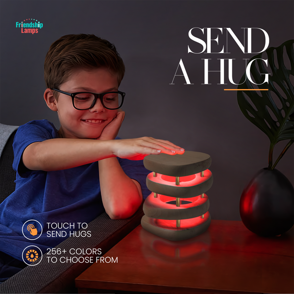 Mid-Century Design Friendship Lamp – Retro Wi-Fi Touch Lamp | Stay Connected Through Time & Distance