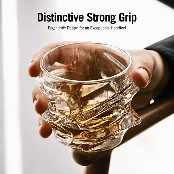 Storm Japanese Crystal Whisky Glass TsukiGlass