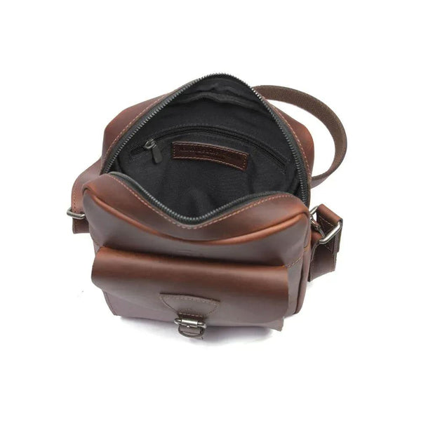 Voyager Leather Messenger Bag - Gifts for You 'n Me