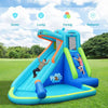 Inflatable Water Pool with Splash and Slide Without Blower - Blue