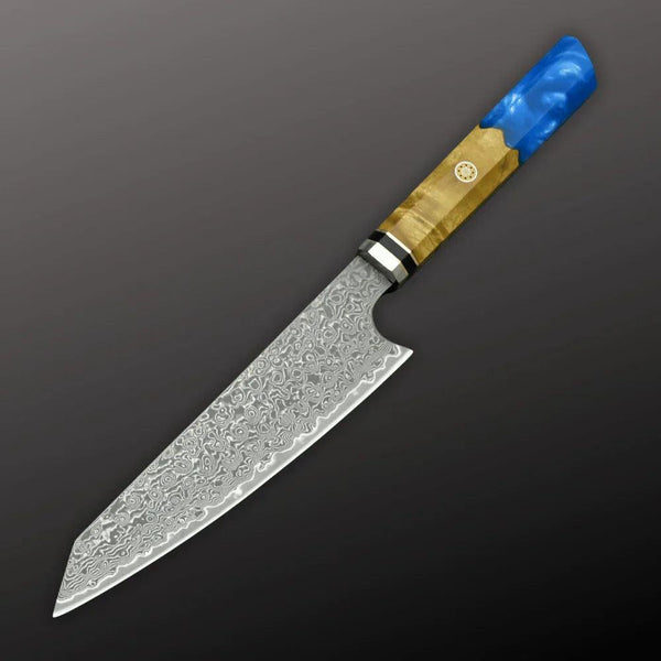 Nirvana VG10 Damascus Chef's Knife with Exotic Olive Wood Handle - Gifts for You 'n Me