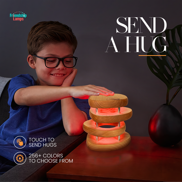 Mid-Century Design Friendship Lamp – Retro Wi-Fi Touch Lamp | Stay Connected Through Time & Distance