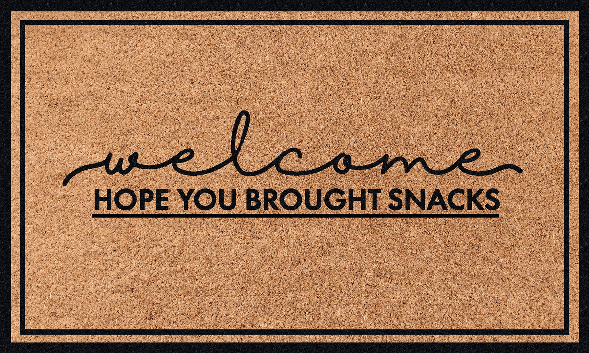 Welcome! Hope you brought snacks