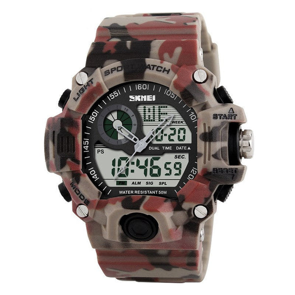 Sport Famous Watch for Men Military Army Watch With Led Digital Display Analog Shock and Alarm clock and Night Mode