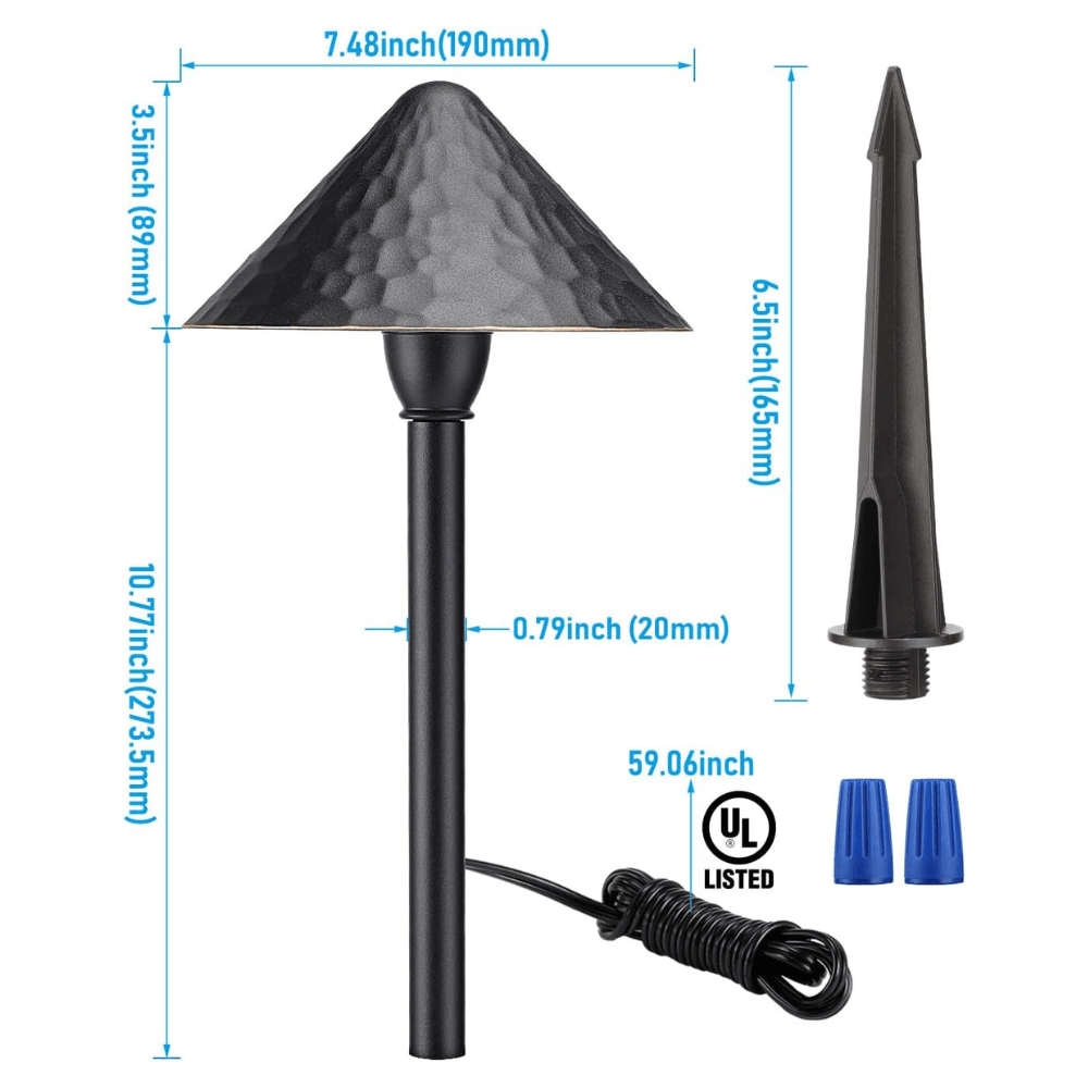ALP49 4- and 12-Pack 3W 3000K Warm White Integrated LED Low Voltage Cast Aluminum Landscape Pathway Lights Package, Driveway Walkway Light