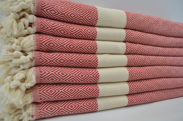 Venice Red Turkish Towel