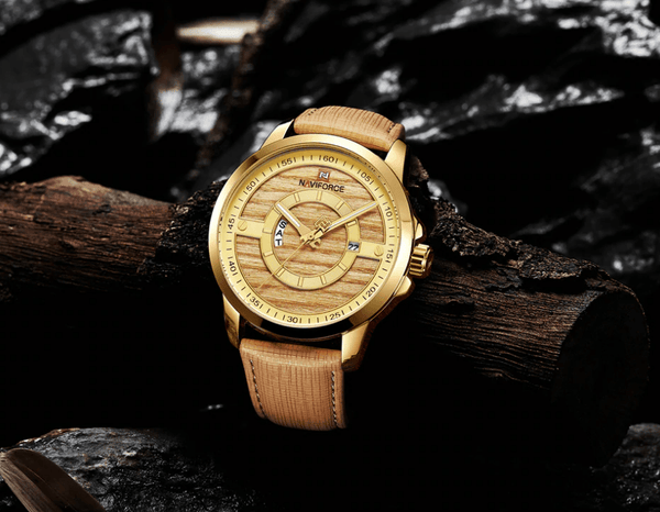 Men's Waterproof Business Style Watch With Unique  Backgrounds Luxury Design Perfect Gift For Him