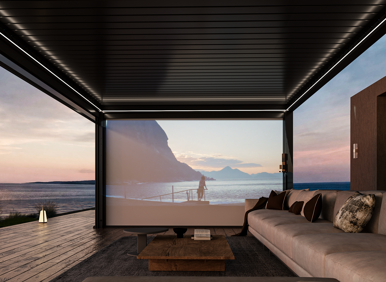 Motorized Projection Screen