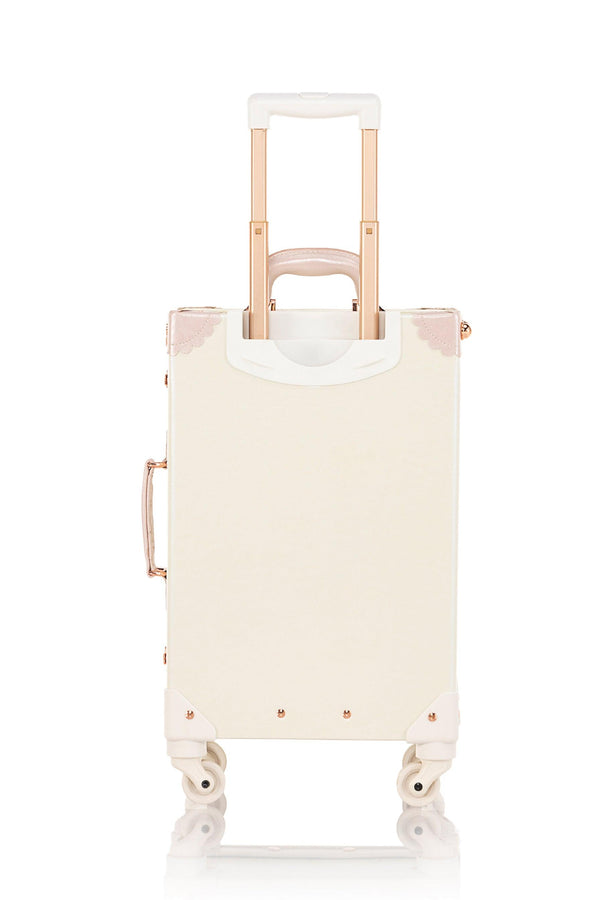 (Outlet) SarahFace Spinner Suitcase - Embroidery Cream White