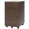 3-Drawer File Cabinet Rolling File Organizer with Lock 4 Keys for Letter Legal A4-Brown