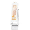3 In 1 Kids Jewelry Cabinet with 3-Color Lighted Full Length Mirror-White - White