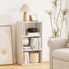3 Open Shelf Bookcase Modern Storage Display Cabinet-White