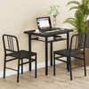 3-Piece Dining Table Set with Rectangular Kitchen Table and 2 Chairs-Gray