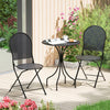 3 Pieces Patio Bistro Set Outdoor Conversation Furniture Table and Folding Chair