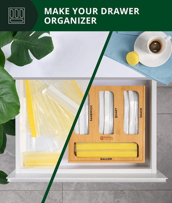 Ziplock Bag Storage Organizer
