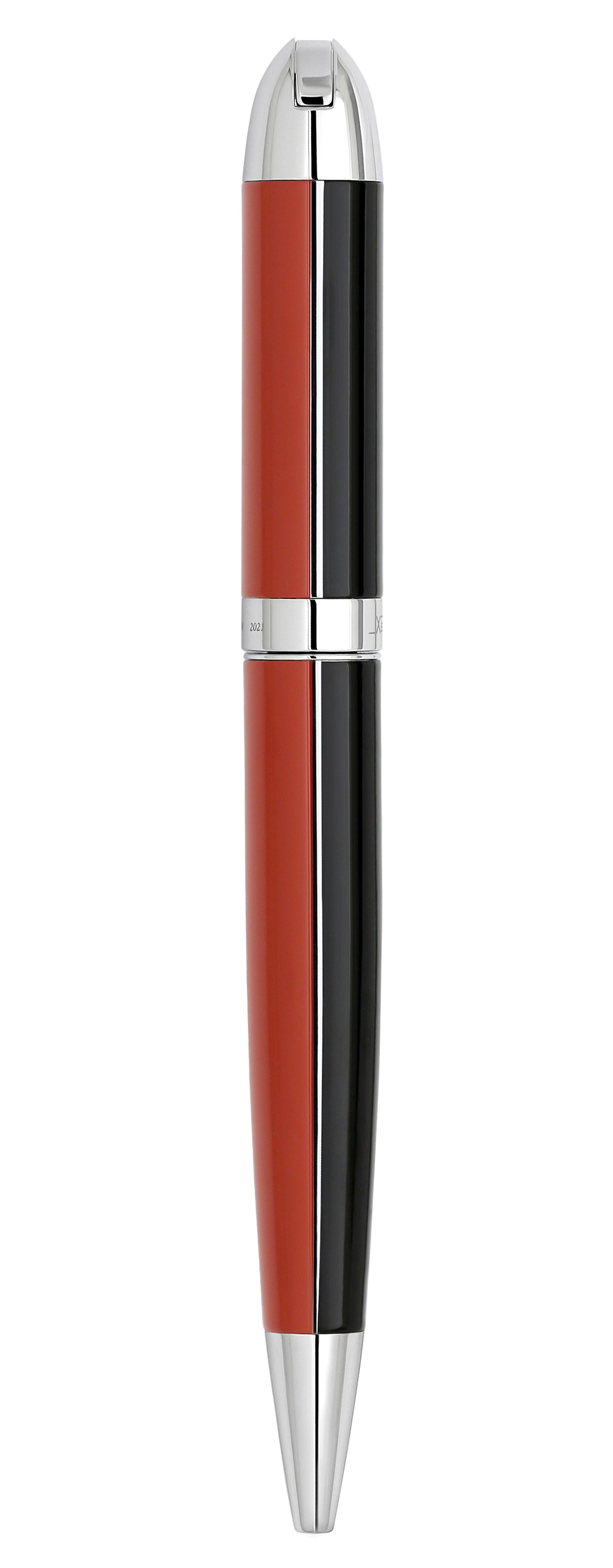 Visionary® Brass & Aluminum Enameled Ballpoint Pen - Red / Black