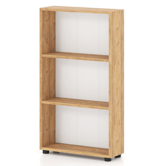 3-Tier Bookcase 42 inch Tall Book Shelf with Anti-Tipping Kit-Brown