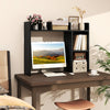 3-Tier Multipurpose Desk Bookshelf with 4 Shelves-Black