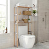 3-Tier Over The Toilet Storage Rack with Open Shelves-Gray
