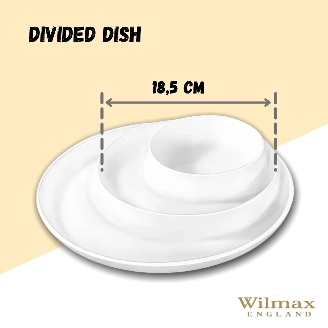 White Divided Dish 10
