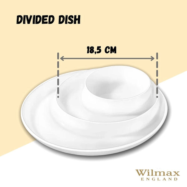 White Divided Dish 10