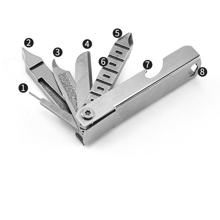 Multi Tool Carabiner Folding Tool Kit, Keychain Multitool, Screwdrivers, Bottle Opener, Phone Holder for Camping, Hiking, Everyday Use Wautton Outdoor Gear