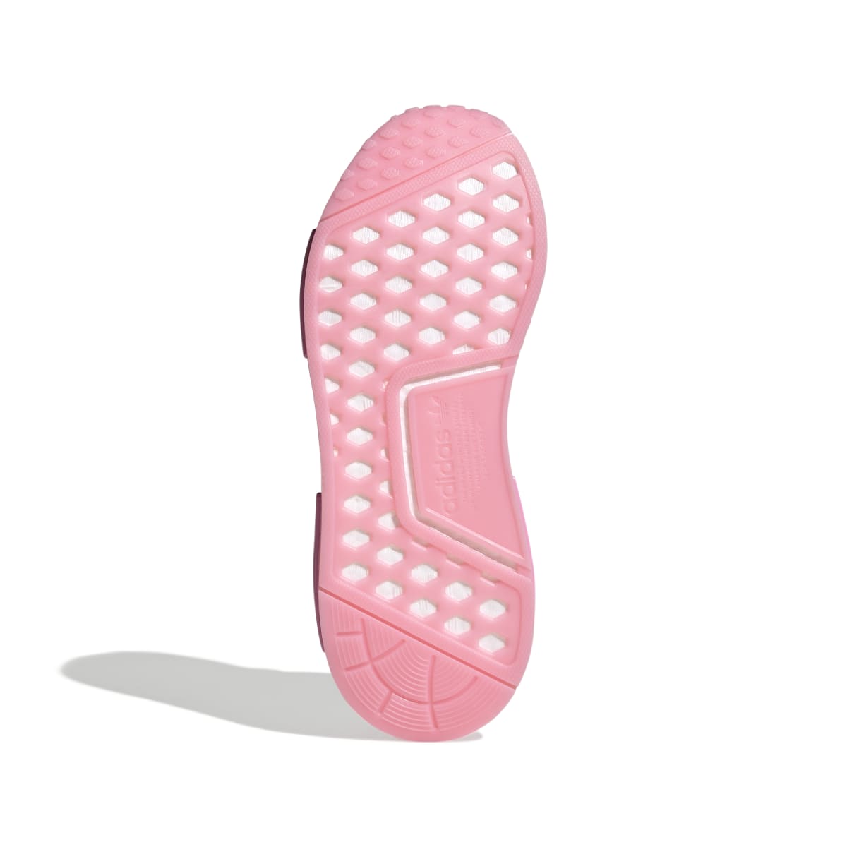 ADIDAS GW9462 NMD_R1 WMN'S (Medium) Grey/Pink/White Stretch Fabric Running Shoes