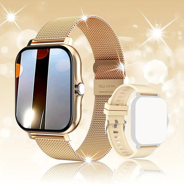 New Women Waterproof Smart Watch With T80/P70 Bluetooth and Heart Rate Monitor Fitness Tracker Luxury New Lady Smartwatch