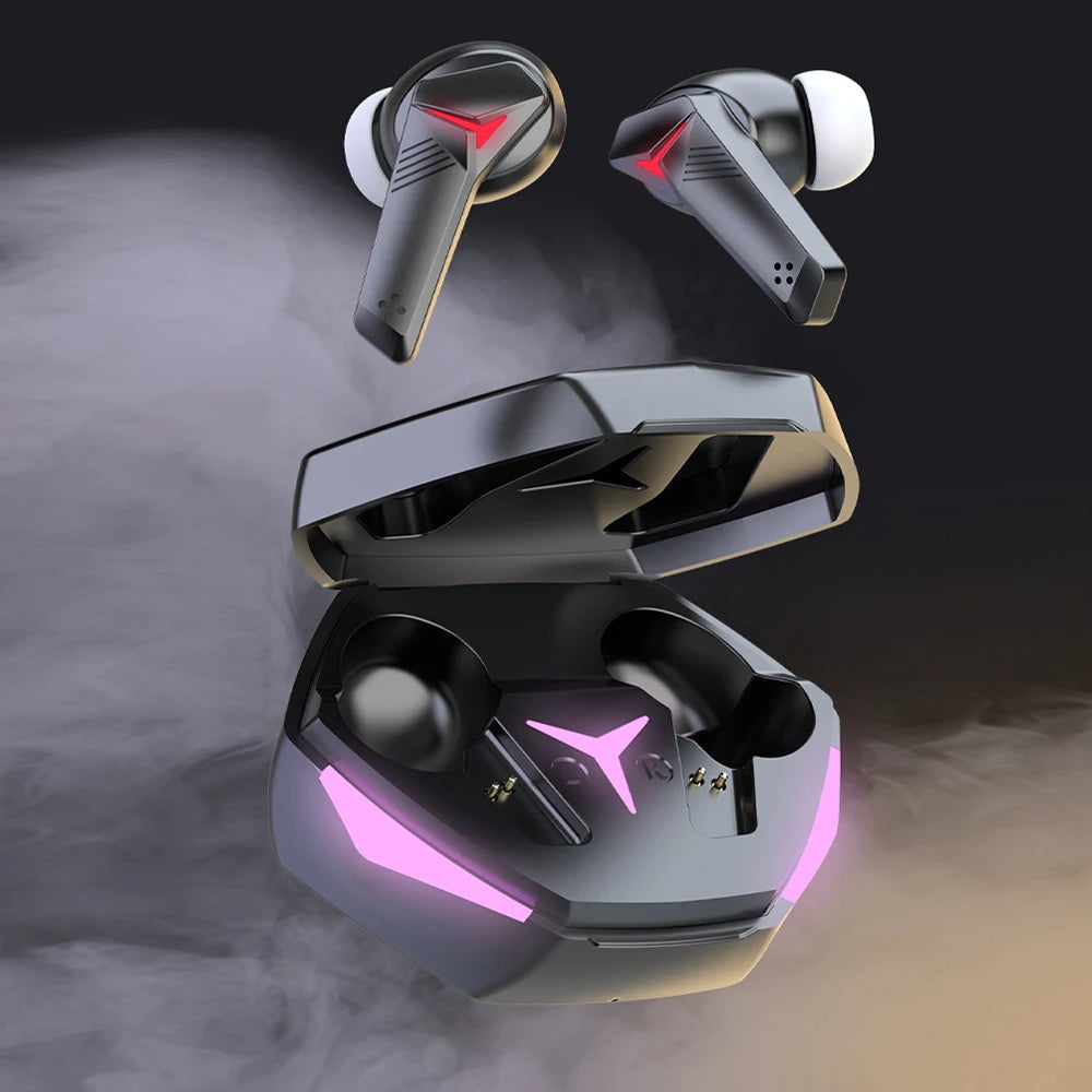 Wireless Earbuds for iOS & Android Phones, Bluetooth 5.2 in-Ear Headphones with Extra Bass, Built-in Mic, Soft in-Ear Sleep Earbuds Gaming Earbuds 60ms Low Latency TWS Bluetooth Earphone with Mic Bass Audio Sound Positioning Wireless Headphones