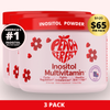 Inositol Multivitamin 3 Pack Strawberry Acai Powder