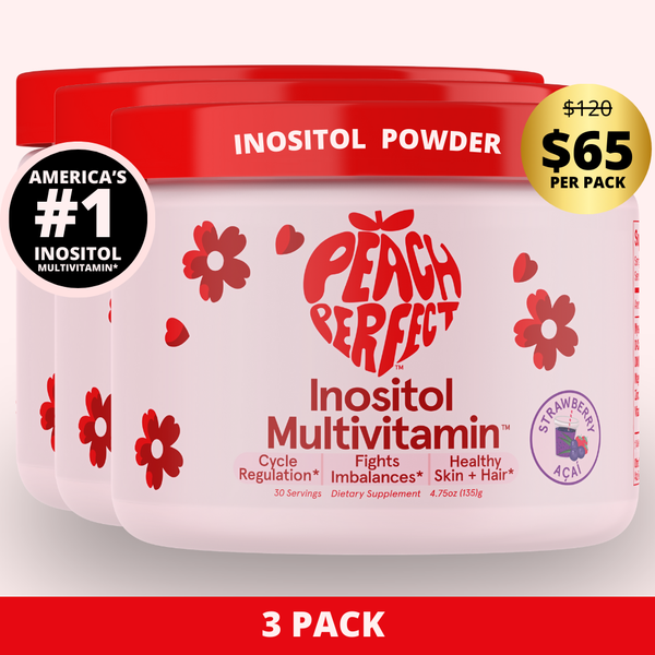 Inositol Multivitamin 3 Pack Strawberry Acai Powder