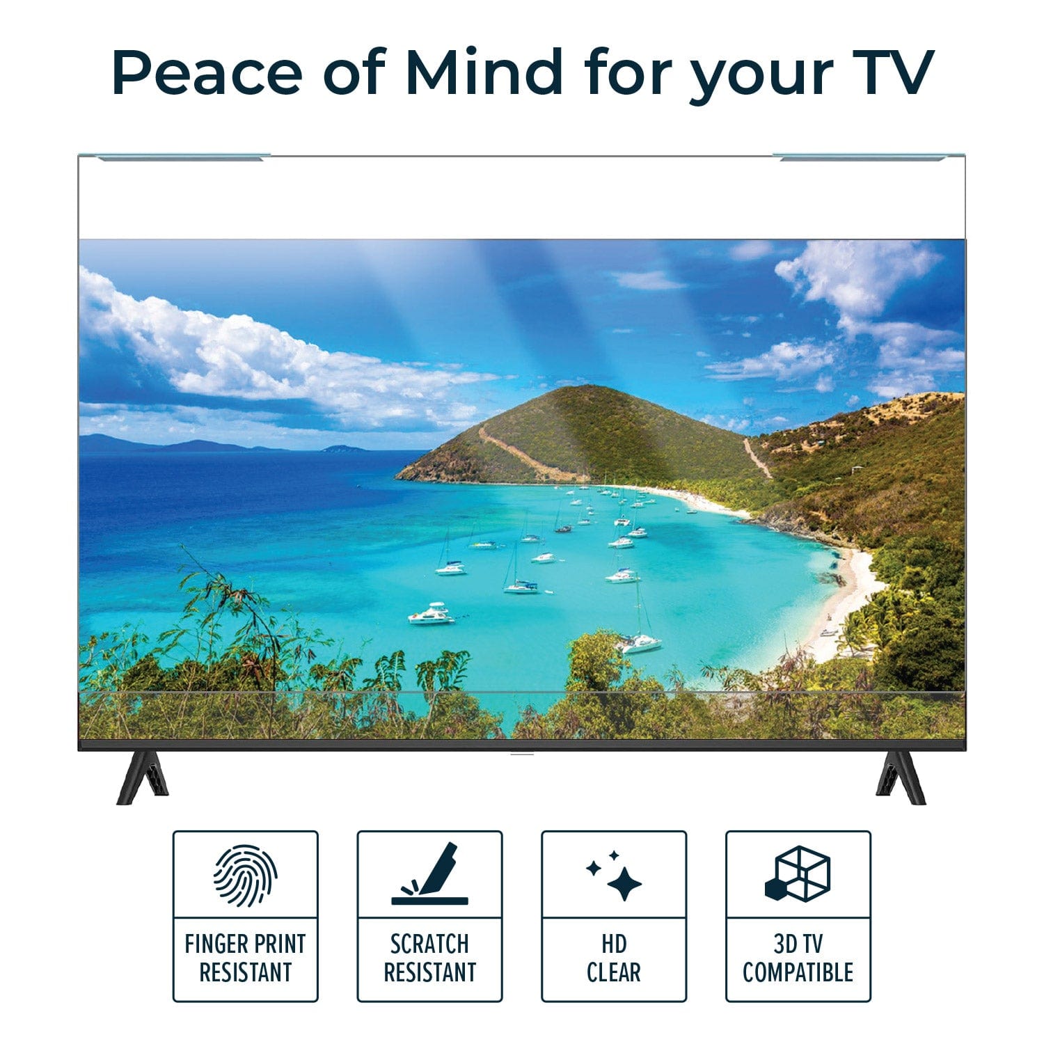 ZeroDamage Anti-Blue Light TV Screen Protector - Most 55