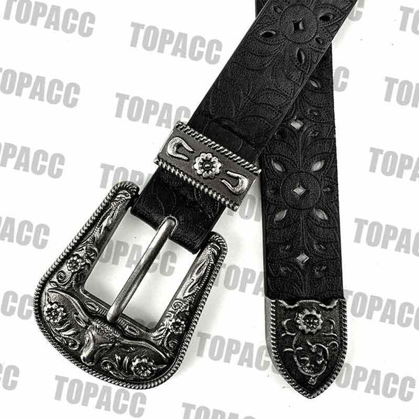 TOPACC Western Hollow PU Leather Belts Cowgirl Leather Designer Belts - Gifts for You 'n Me
