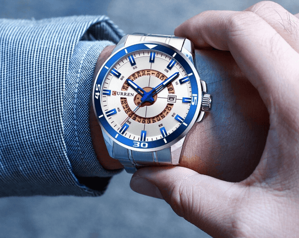 Men's  Modern Sports Waterproof Watch Luxury Unique Design  Fluorescent Hands Perfect Gift