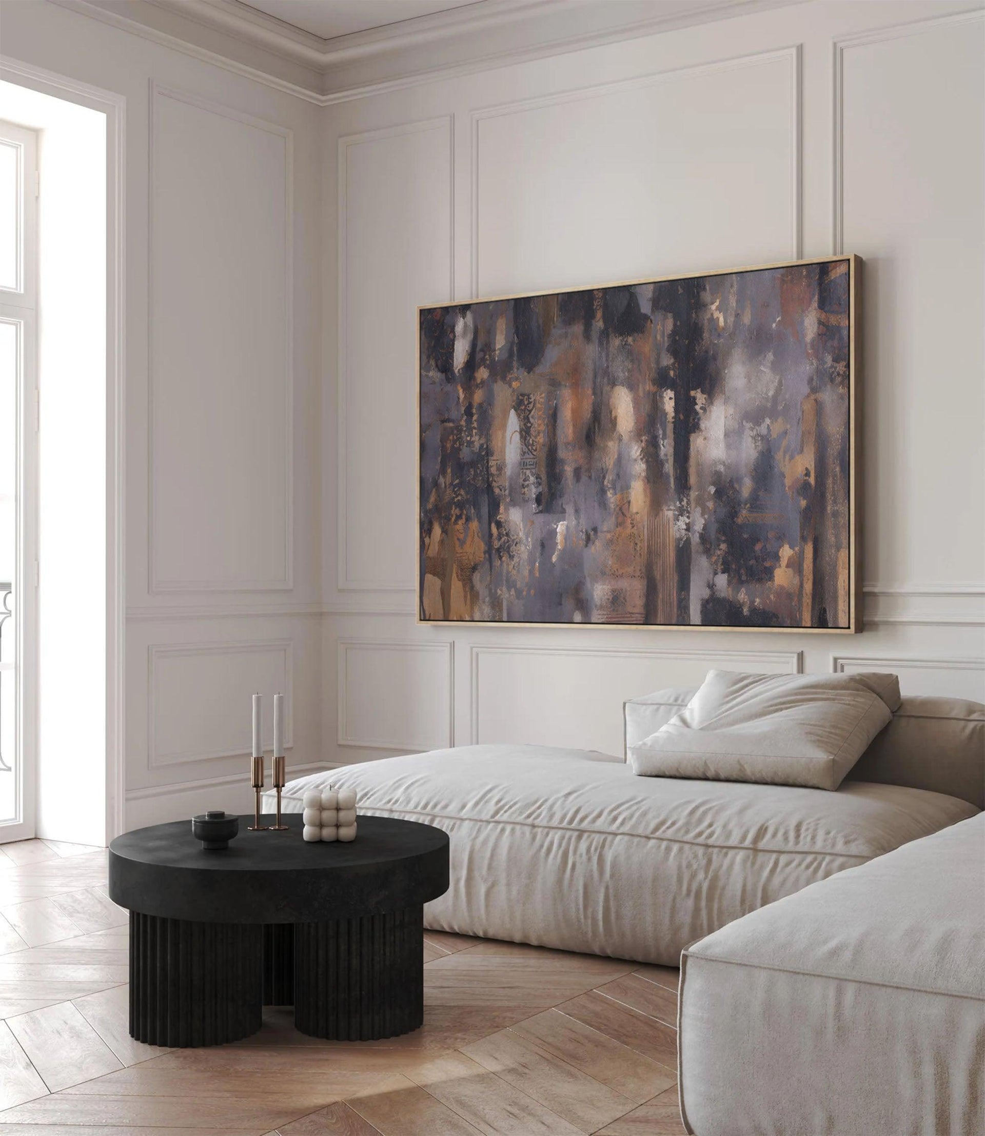 Earthy Abstract Canvas Wall Art