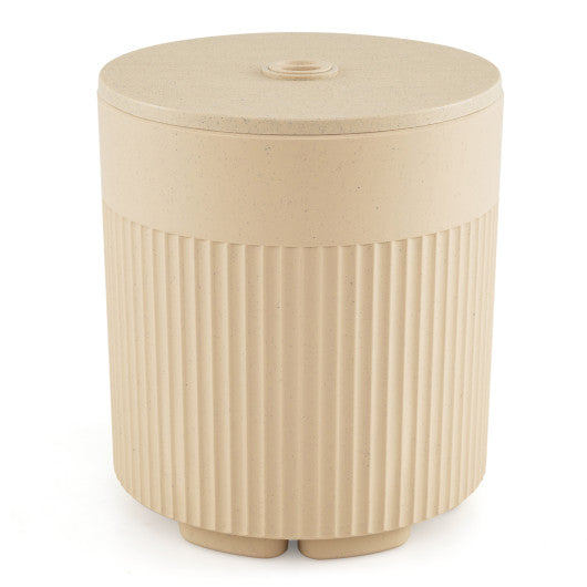 3-in-1 All-Weather Outdoor HDPE Umbrella Base with Water Bag and  2” Umbrella Hole for Patio-Beige