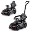 3-in-1 Toyota Licensed Foot-to-Floor Stroller Sliding Walking Toy-Black - Black