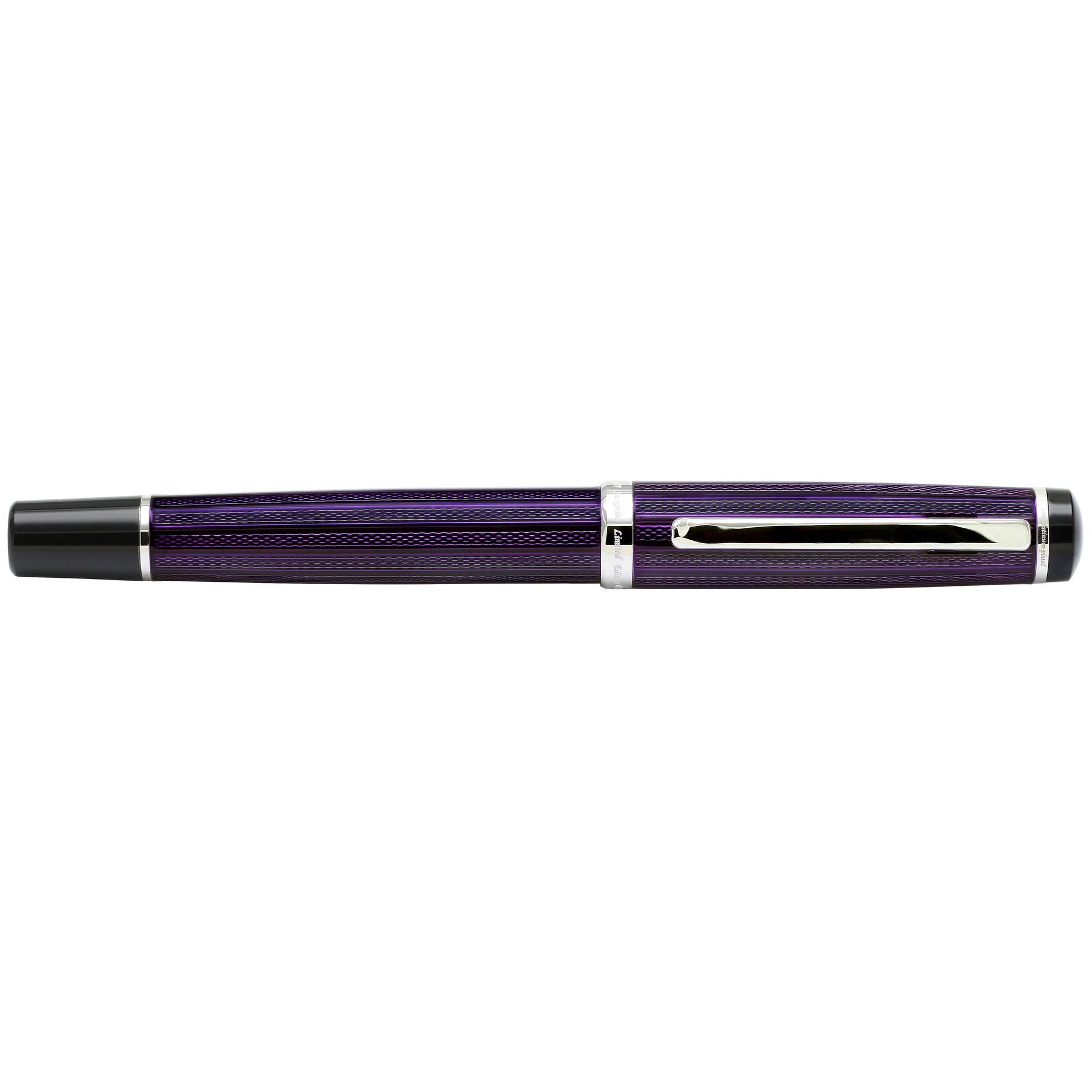 Incognito Diamond-Cut Lacquered Brass Rollerball Pen - Purple